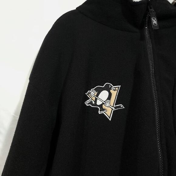 Pittsburgh Penguins Nhl Rbk Jacket Size 3xl NO SIZE TAG Windbreaker Reversible - Picture 6 of 11